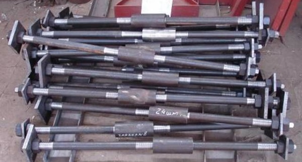 Фундаментные болты составного типа