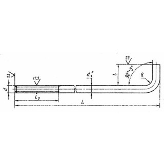 Болт фундаментный ГОСТ 24379.1-80 - фото - 1