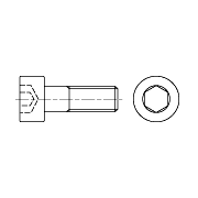 Винт с цилиндрической головкой и шестигранным углублением, класс точности В ГОСТ 10342-80 - фото - 2