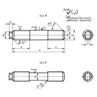 Шпилька для фланцевых соединений ГОСТ 10494-80 - фото - 1